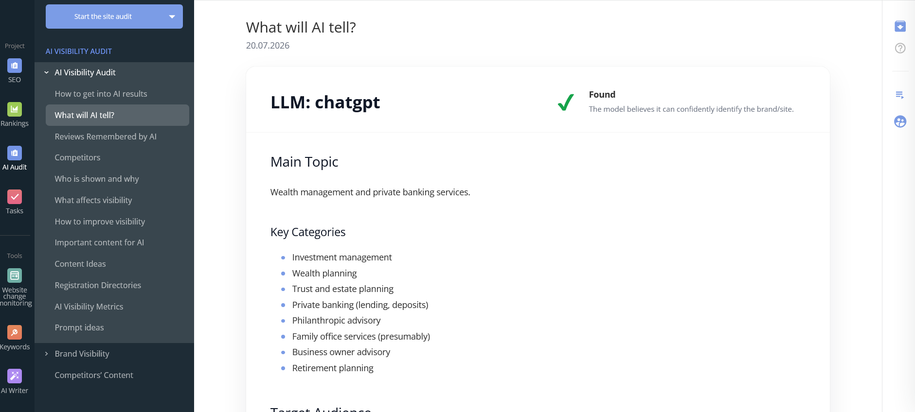 Brand Visibility in LLMs