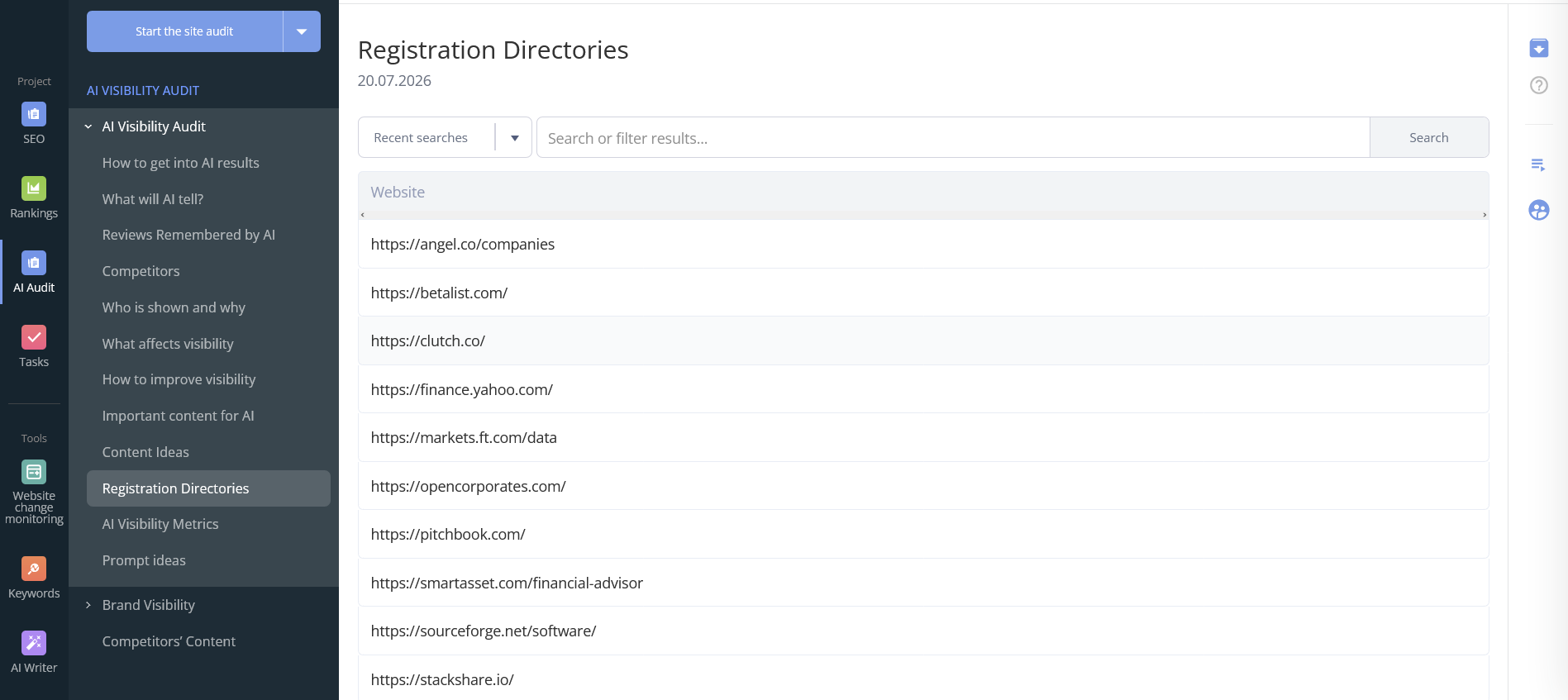 Registration Directories