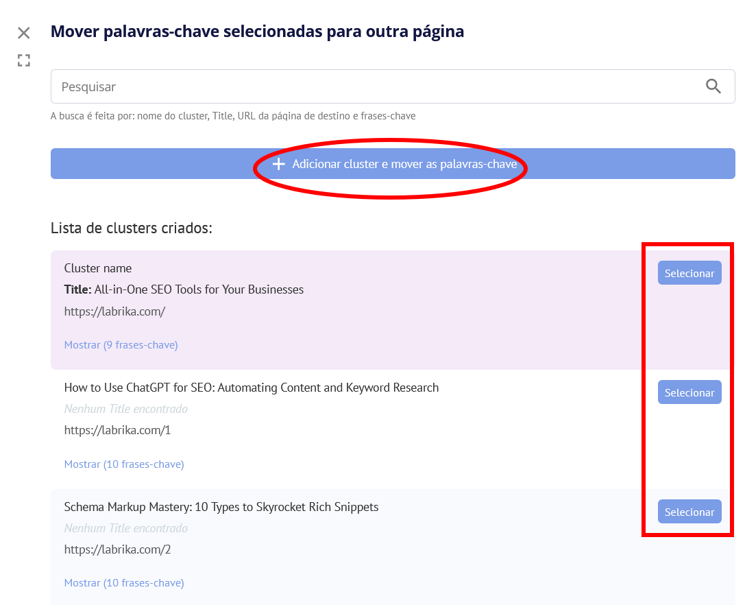 Entendendo o Agrupamento de Palavras-Chave no Labrika