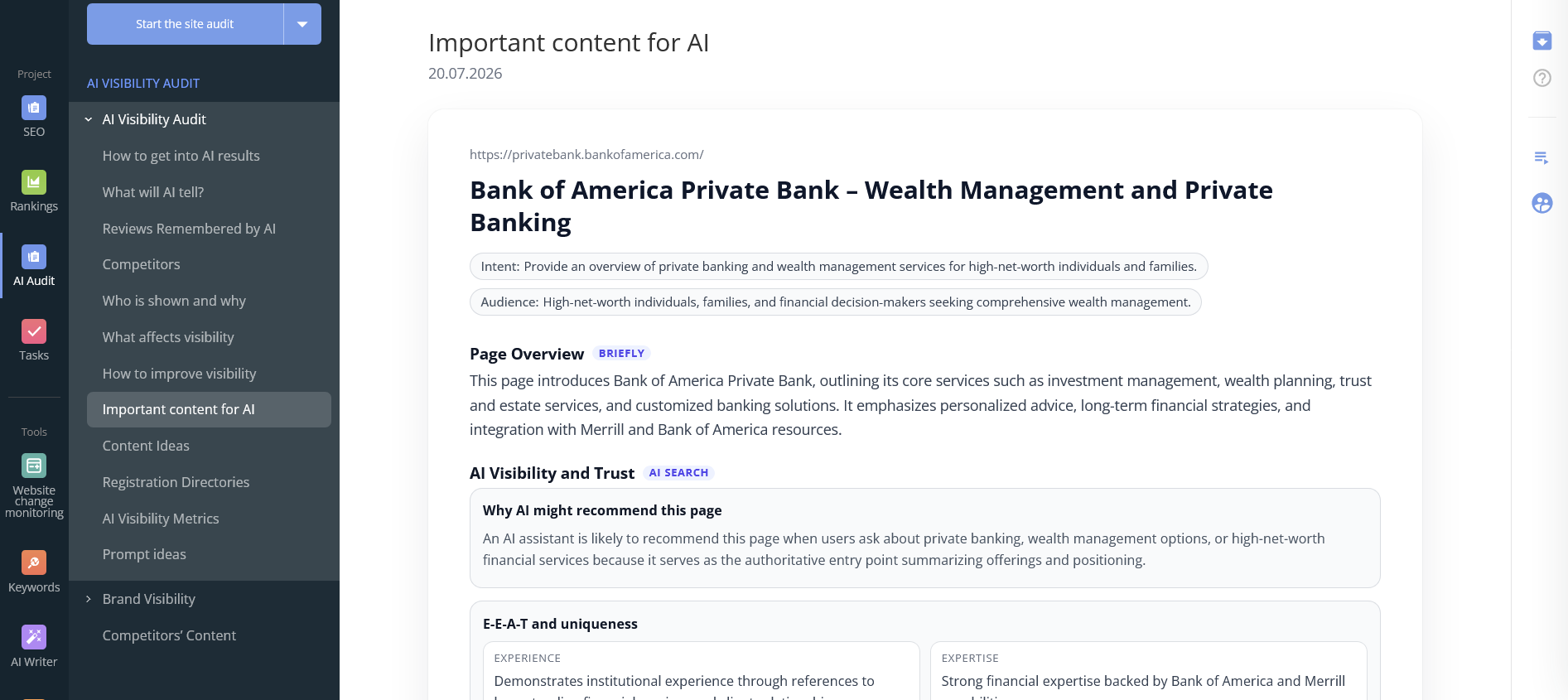 Important content for AI 
