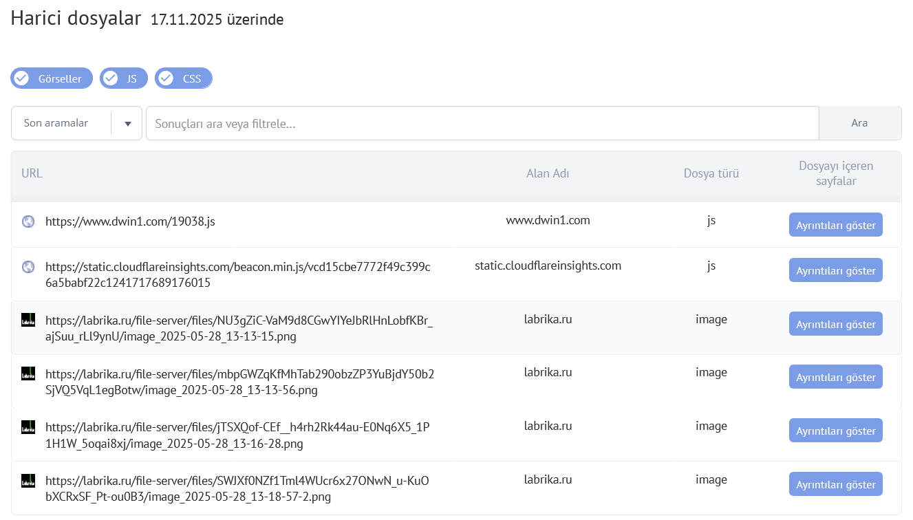 Harici Dosyalar ve Web Sitesi Güvenliği
