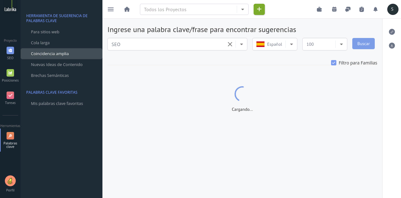 La herramienta de sugerencia de palabras clave de Labrika: Una guía paso a paso