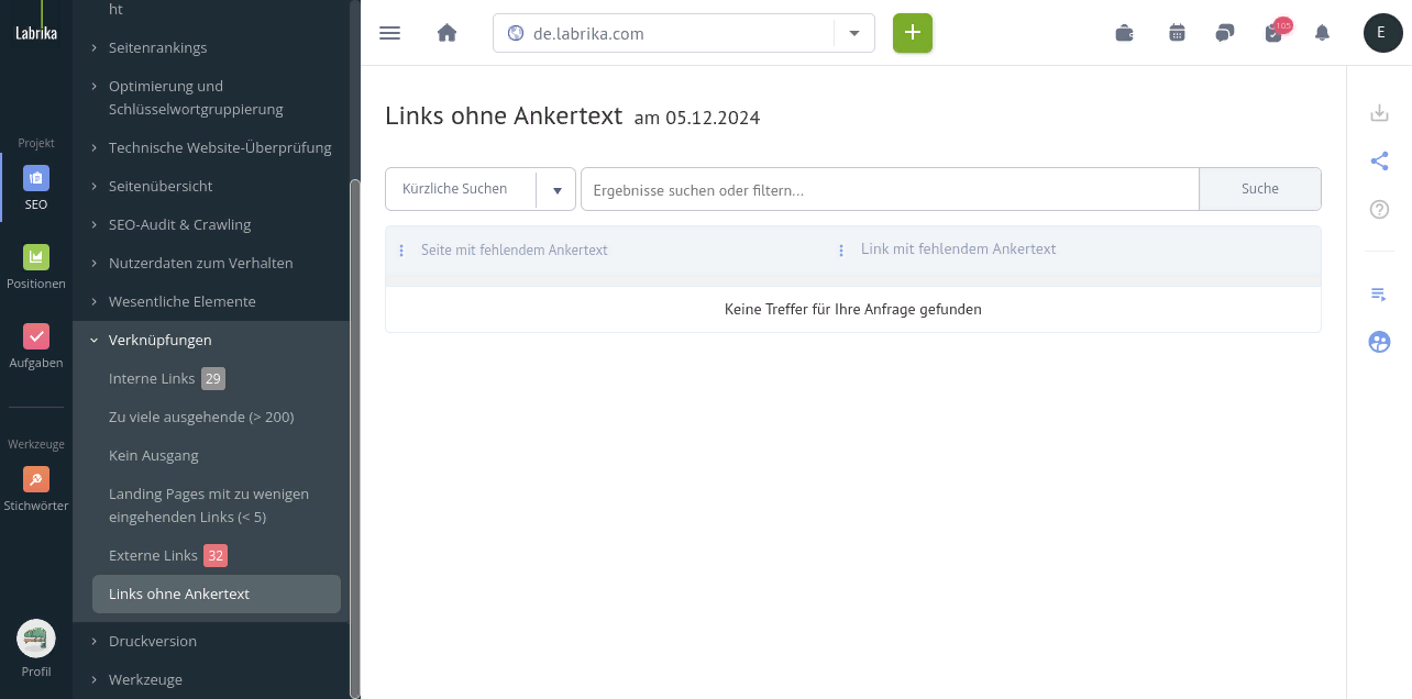 Links ohne Ankertext