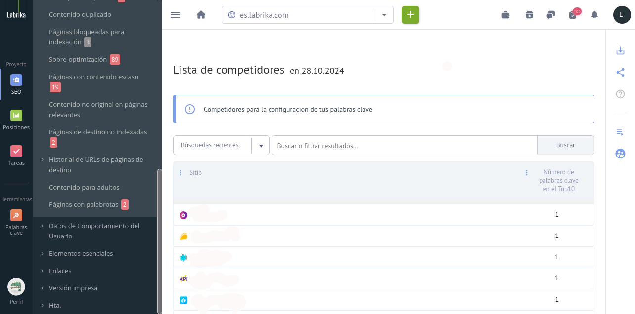 Competencia de Sitios Web